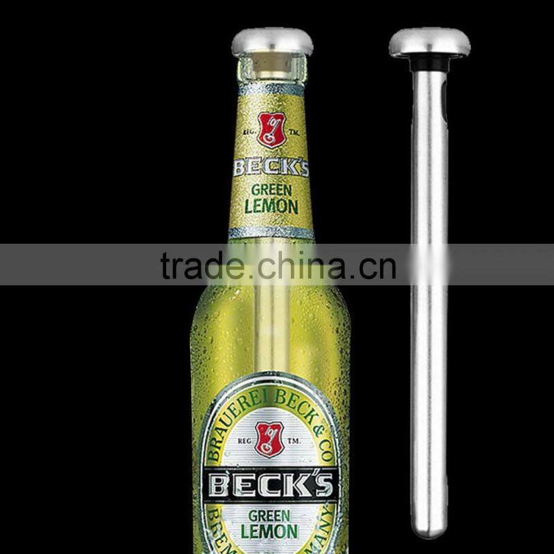 Beer Chiller Stick Pack of 2 Stainless Steel Bottle Wine Beverage Cooler Cooling Sticks