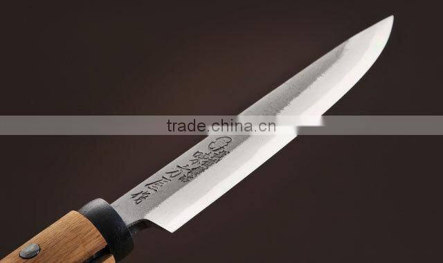 Japanese sword hatchet as fishing product cutter for outdoor activities