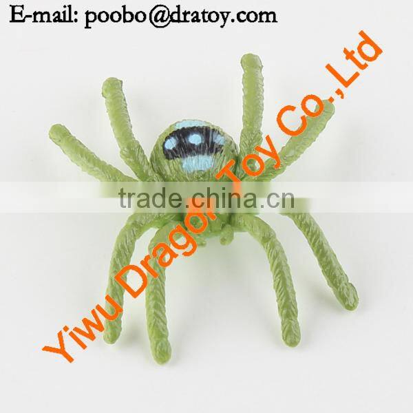 Hard toy plastic figurine spider statues