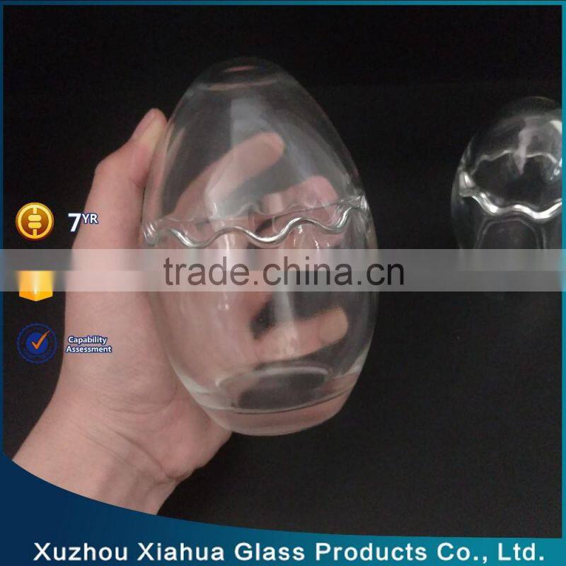 egg shape decorative glass jar glass terrarium