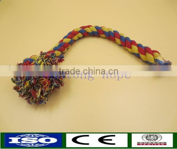 Twisted braided dog toys rope