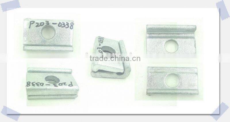 Power line hardware galvanizing H.R. STEEL messenger cable suspension clamp