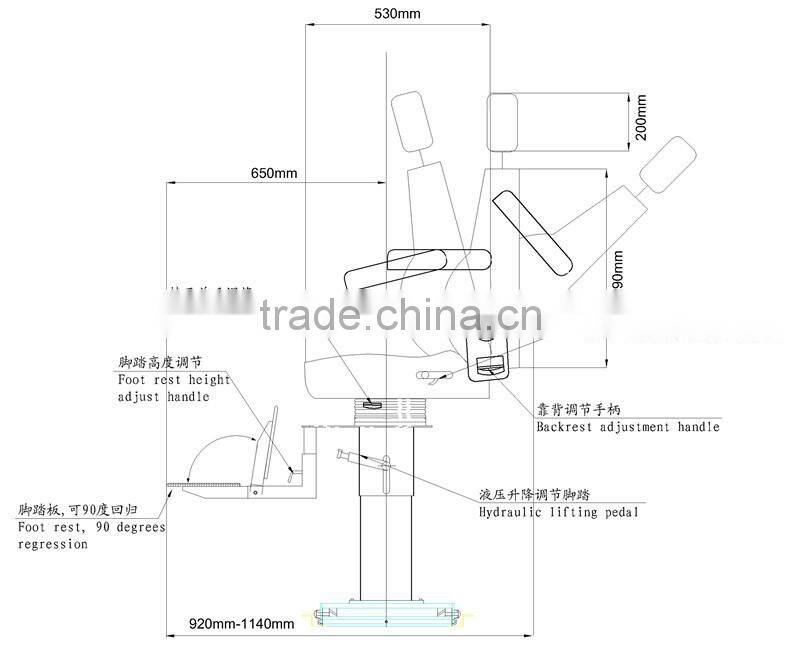 The steel column type rail driving seat,Marine Helmsman Chair