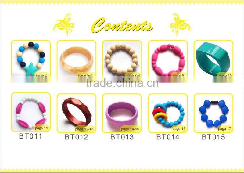 Food Grade Silicone Custom Lovely Bracelet for Baby Chewing