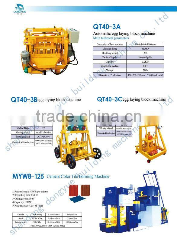 QT40-3c tiger stone machine