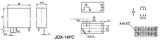 HEIGHTMiniature Relays-Mini PCB Relays JQX-14FC