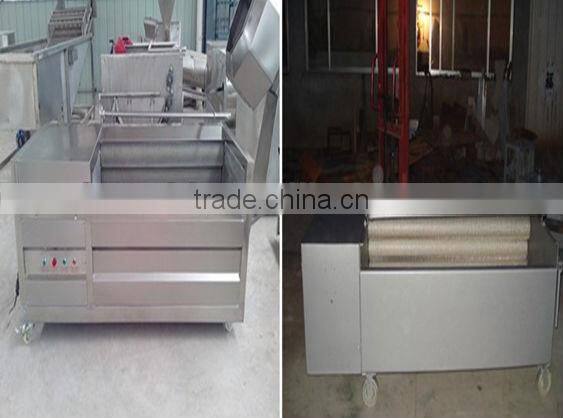 Brush Style Carrot Washing Peeling Machine/ washer and peeler for potato/ cassava of high effective and good quality