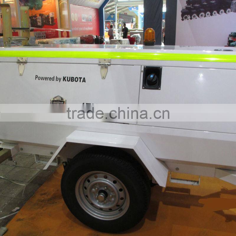 Water cooledl trailer lighting tower diesel generator