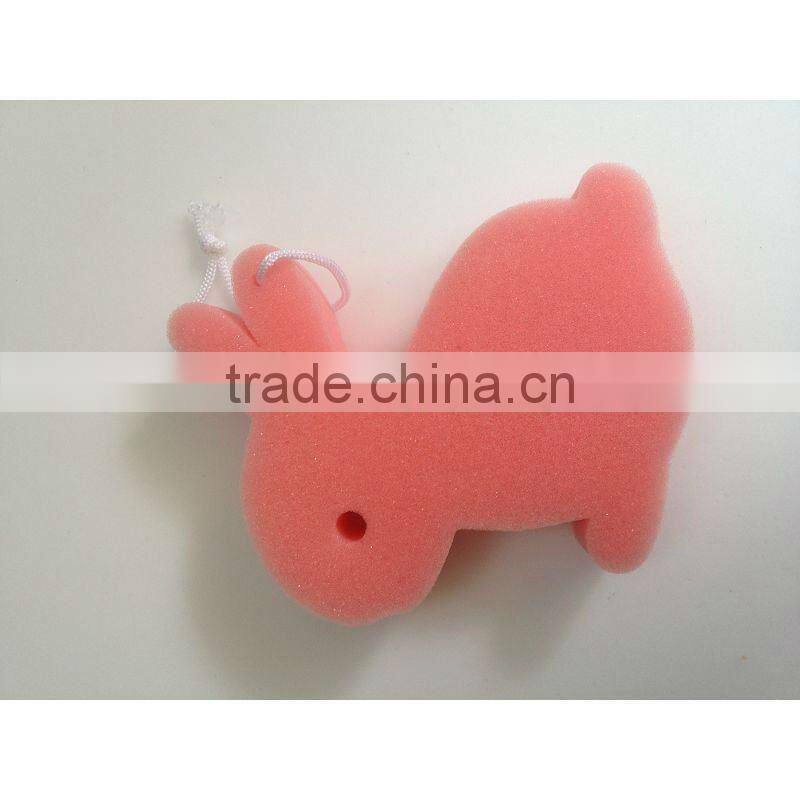 animal shaped kids bath sponge