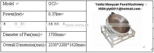 GCJ cocoa peanut coating machine