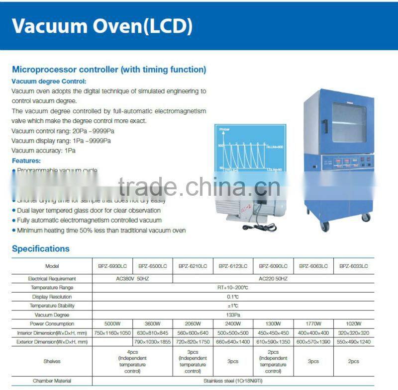 BPZ-6500LC 450L Vertical Type Vacuum Drying Oven