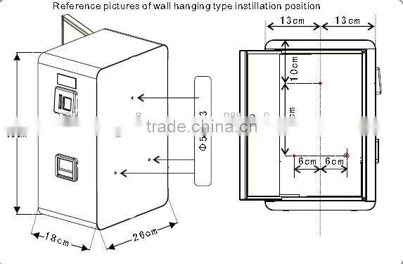 LK--X100A Wall-mounted coin operated mini tissue vending machine parts coin box
