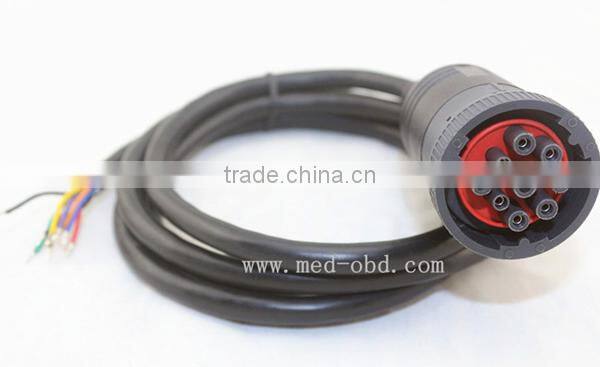 J1939 (9pin) Female Connector to Open End, 6ft/1.8m