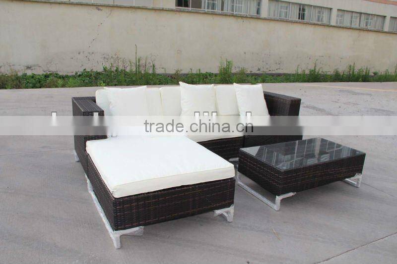 Garden wicker sofa