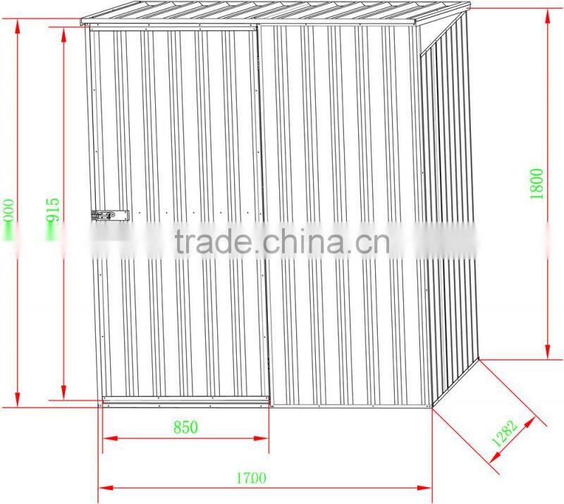 China steel frame garden storage case