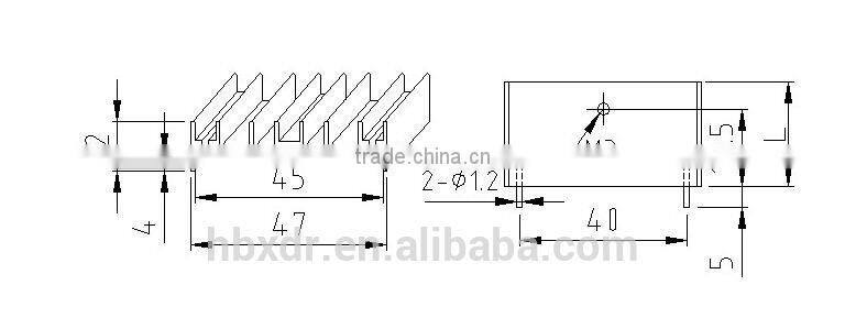 aluminium heat sink for power amplifier enclosure