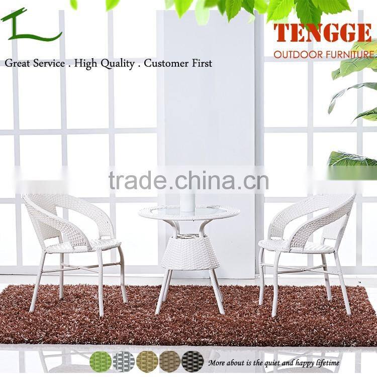 TG-8070 Good price 2 seater outdoor rattan table and chair