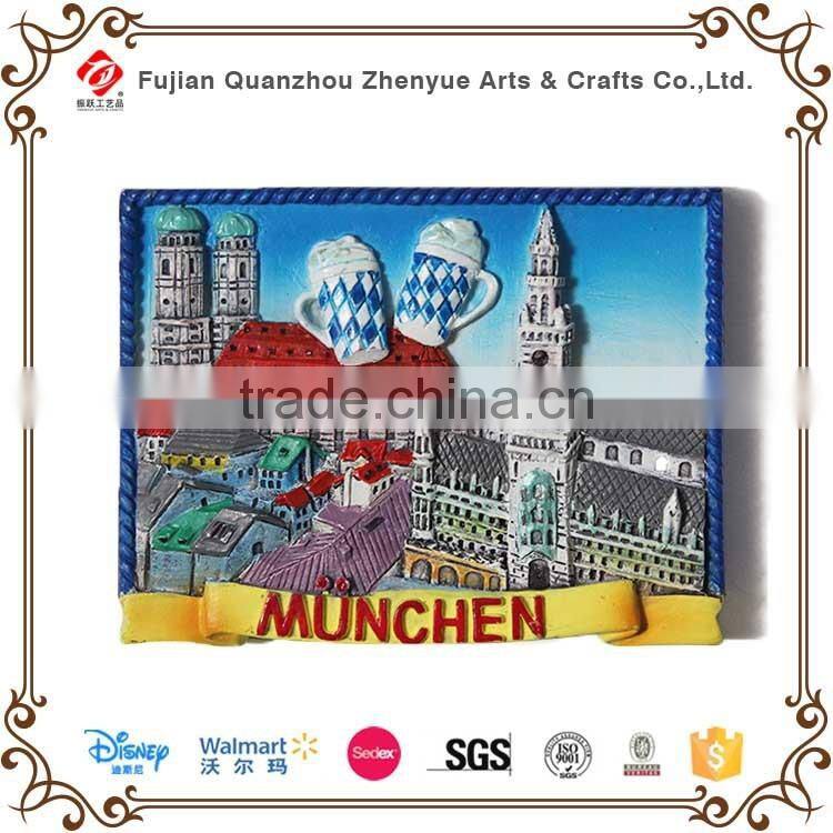 Hot selling souvenir polyresin fridge magnets