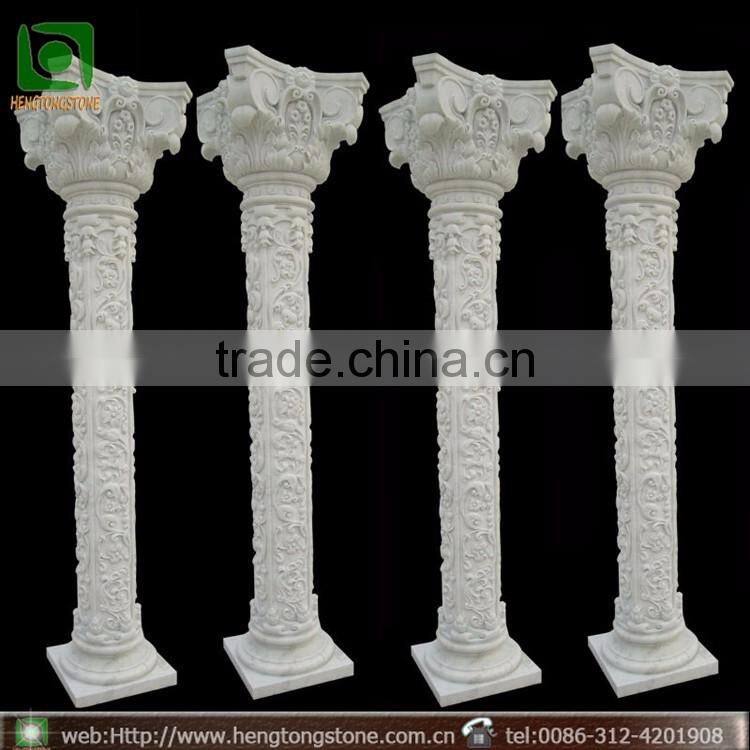Marble Stone Roman Column Square Building Design Pillar