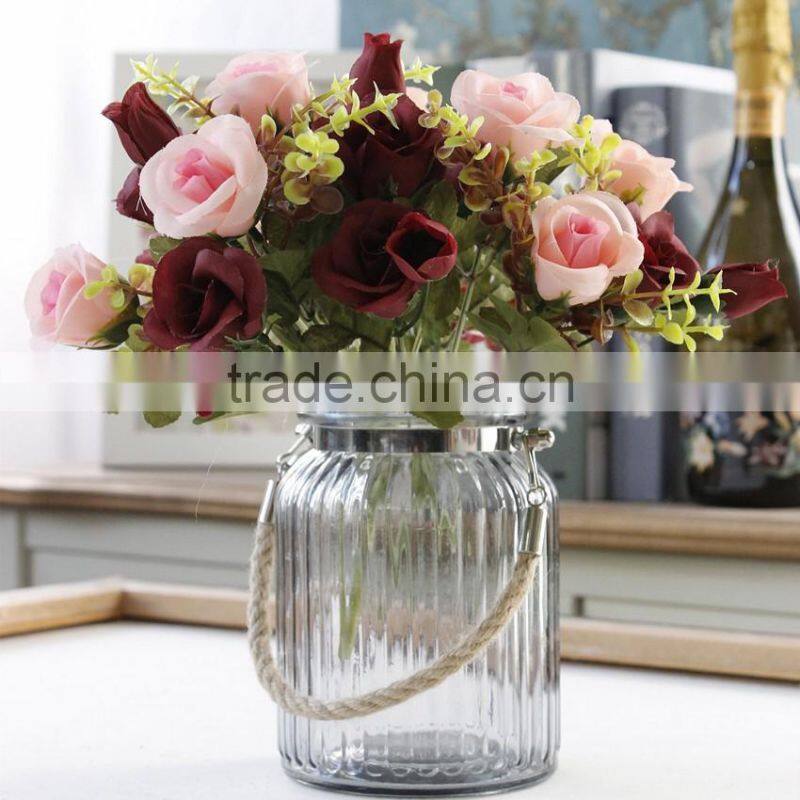 New artificial flowers silk bouquets of roses home interior decoration flower