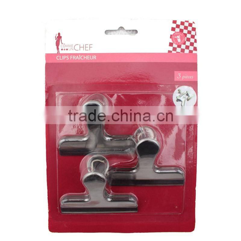 3PC big metal kitchen seal bag clips