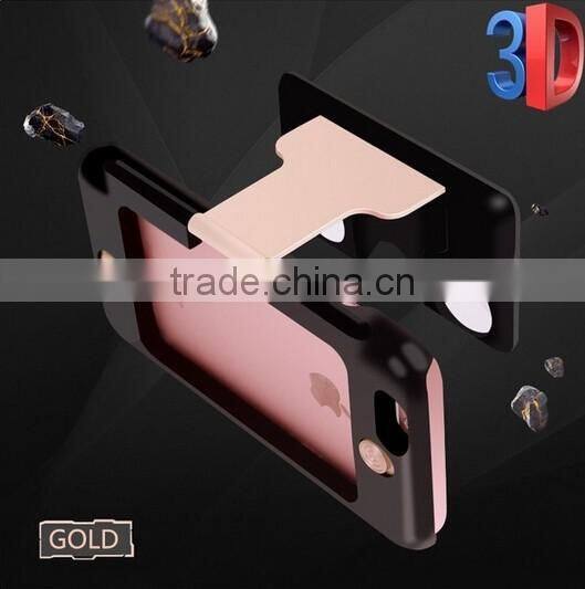 Newest 3D VR Glasses Case for iPhone 6 Plus 2 in 1 function Hybrid ABS and PC Virtual Reality Lens Cover for iPhone