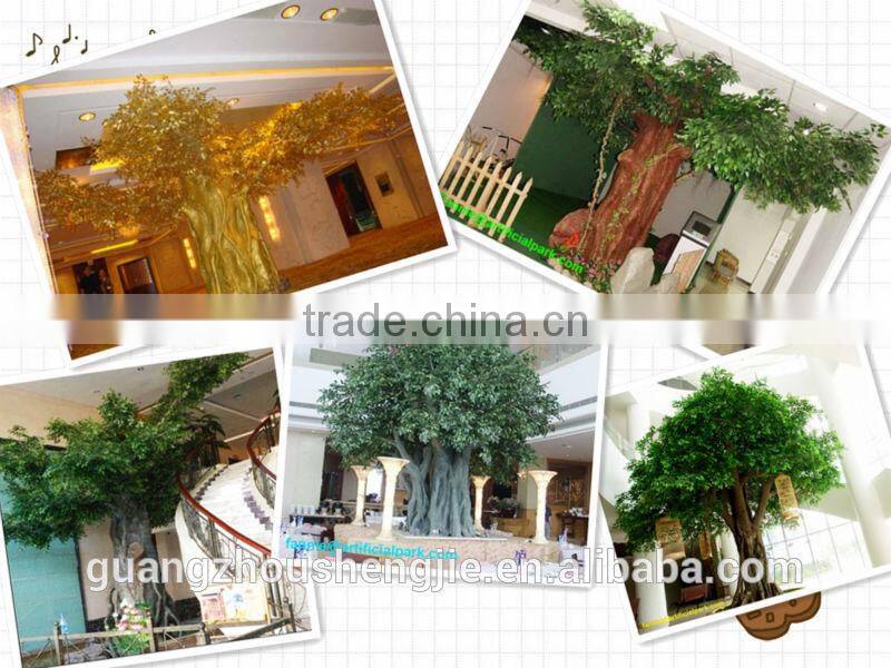 SJ2001008 wholesale artificial tree landscape cheap make model tree golden artificial outdoor trees