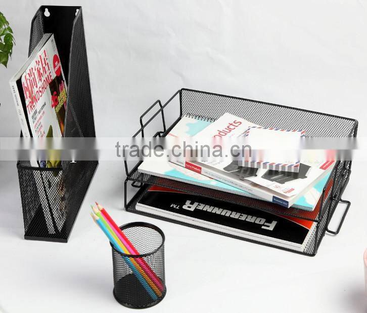 Hot Sales Metal Wire Mesh Office Stationery Gift Set For Promotion