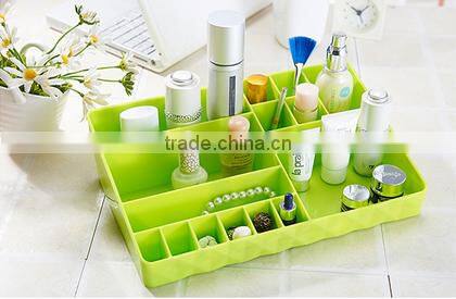 Wholesale Stock Small Order Desktop 15 Lattices Cosmetic Plastic Storage Box