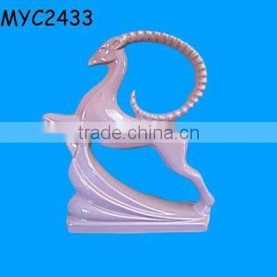 Jumping gazelle statue polyresin animal