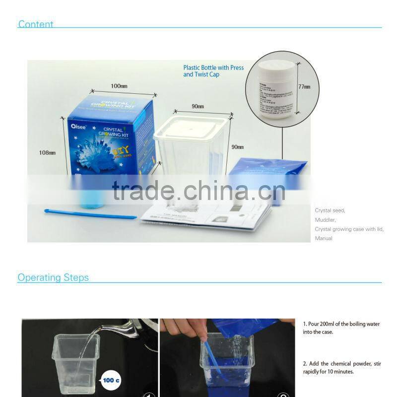 Crystal Growing Kit /DIY educational toy/creative crystal growing gift
