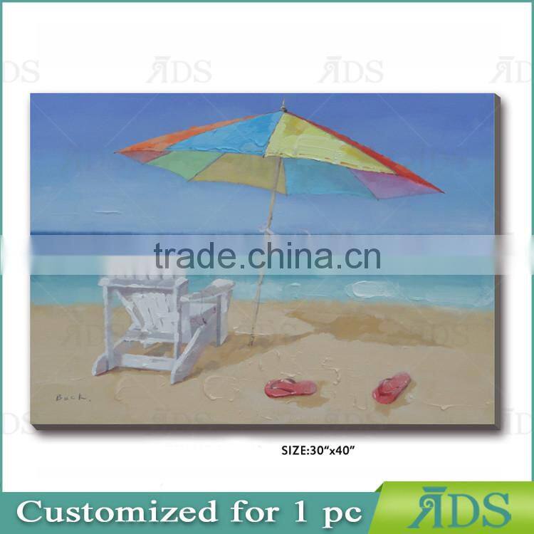 Handmade ContermporaryBeach Oil Painting