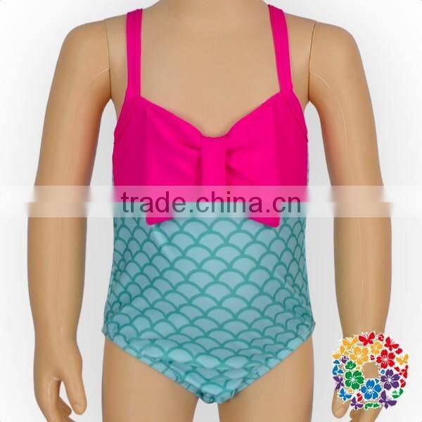 Hot Pink Bowknot One Piece Swimwear Clothes Baby Tanksuit 2017 Swimsuit
