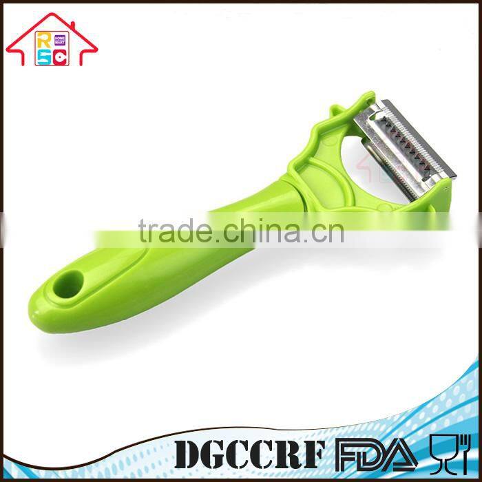 Reliable Factory Multifunction 2 in 1 Vegetable Fruit Salad Peeler Silcer