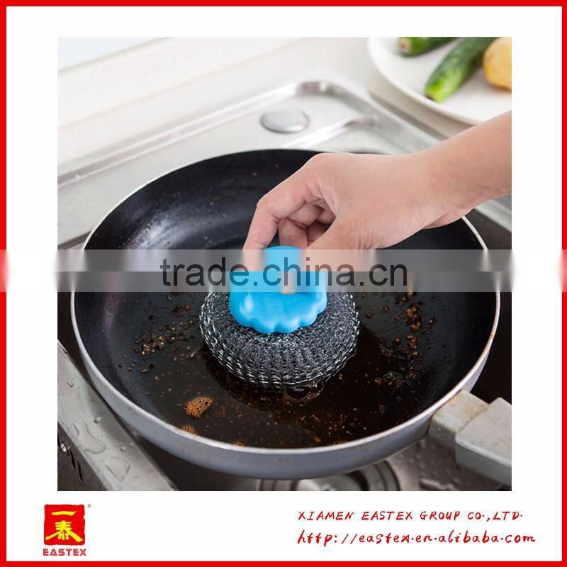 Plastic PP and steel wire made pan cleaning brush
