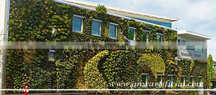 GNW GLW081 Wholesale Fake Garden Walls design Plant wall for Library Decoration