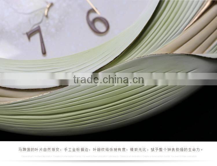 M16A Momoda Living room Creative modern hanging fancy elegant3D flower wall clock Quiet quiet quartz decoration large wall clock