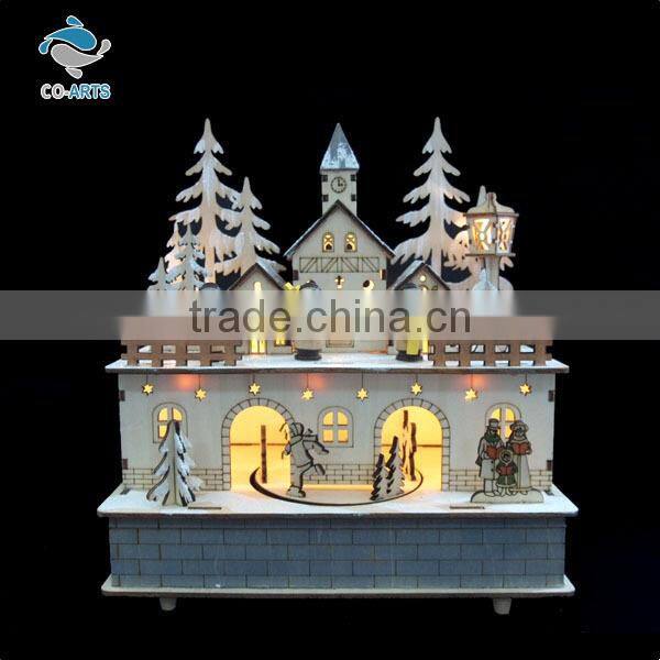 Professional christmas outdoor decoration supplies wooden lighting
