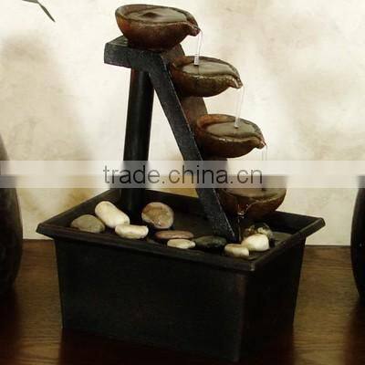 Four Tiered Step Tabletop Water Fountain