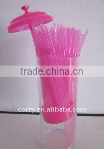 Plastic straws suit cup