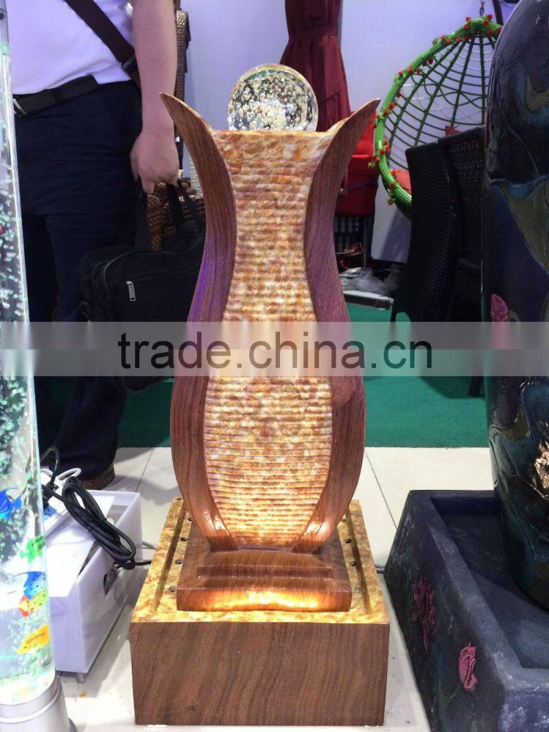led lighting artificial resin water fountain / indoor outdoor decoration