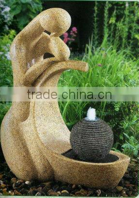 cradle shape carving water fountain statues