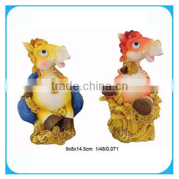 Polyresin horse money box for 2014 new year