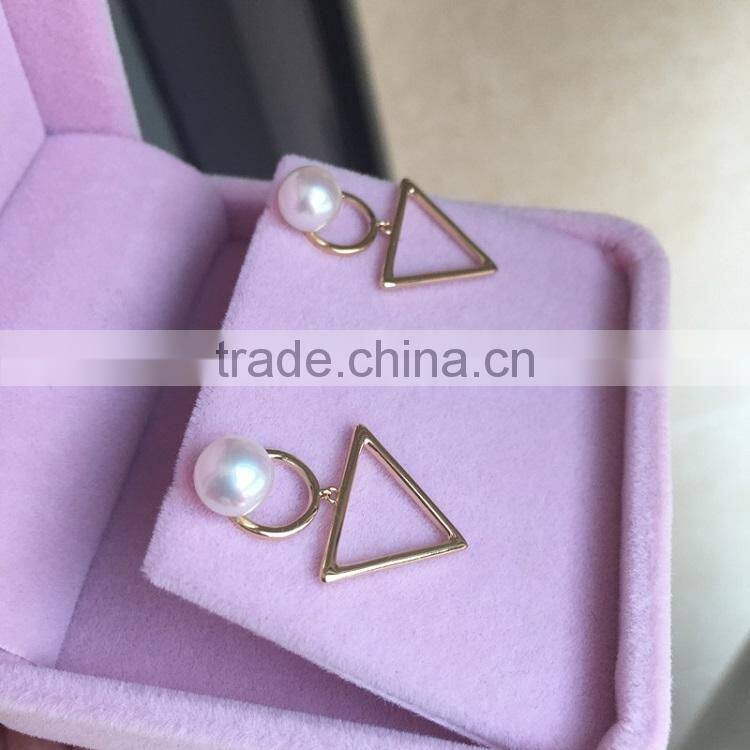 fashionable 5-5.5 mm Akoya pearl earring