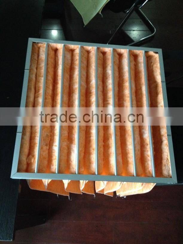 Air-condition fiber glass air filter bag with high quality