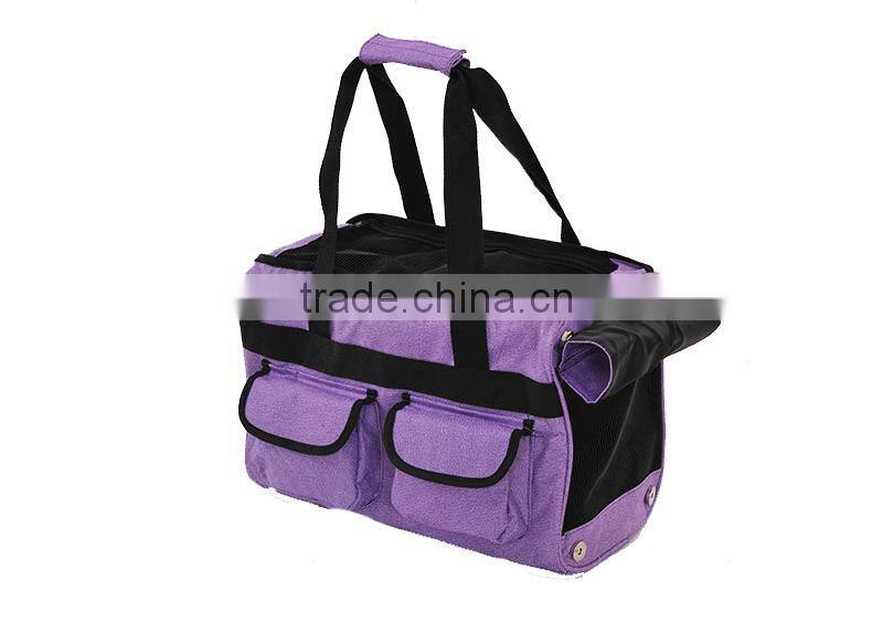Multi-functional folding tote pet carrier bag with dog pet carry