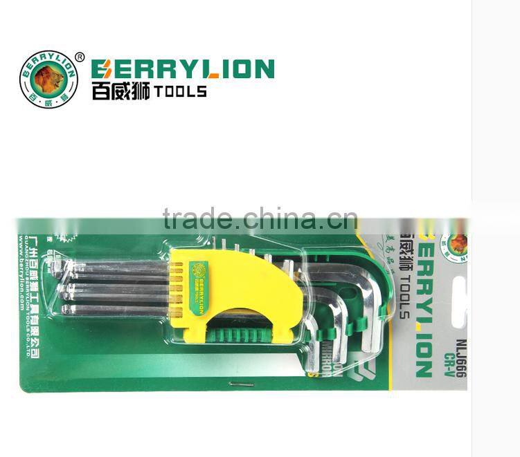 Berrylion S2 Hex Key Set Metric System Extra Long 9pcs Hex Key Set