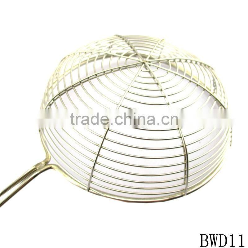 Modern Jincheng stainless steel mesh strainer with the plastic handle shank