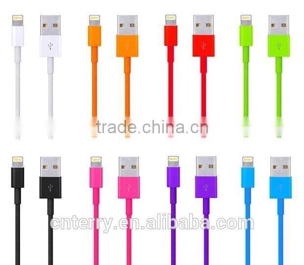 Micro colorful USB phone cable for iPhone and Samsung