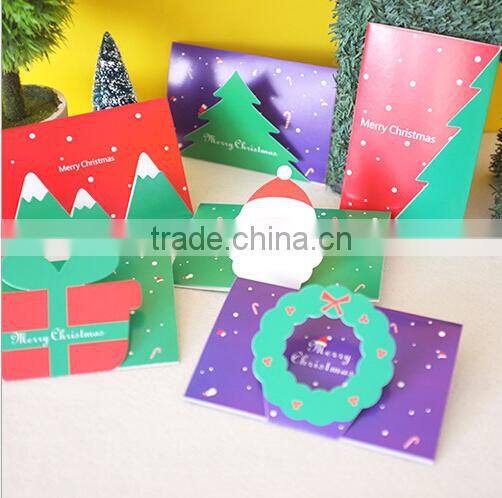 Folded Mini Greeting Cards Creative Christmas Greeting Cards Handmade Greeting Card Designs